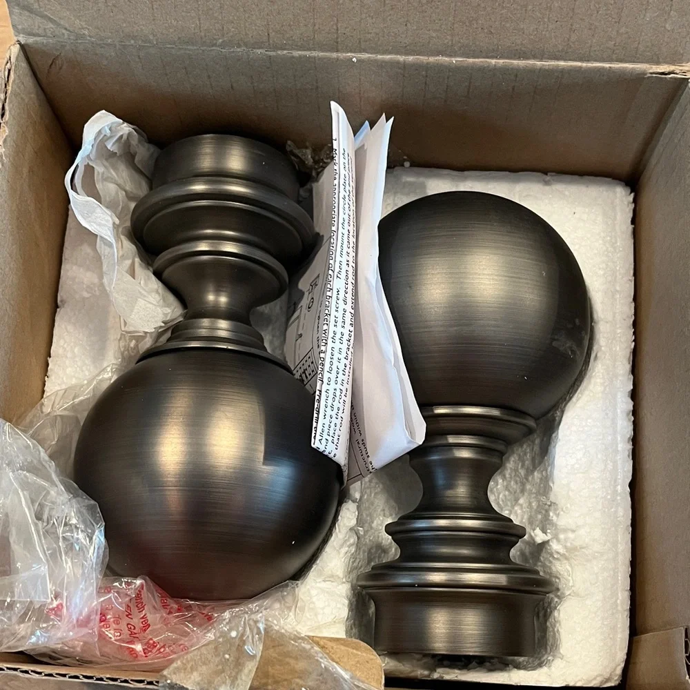 Restoration Hardware Black Metallic Finials